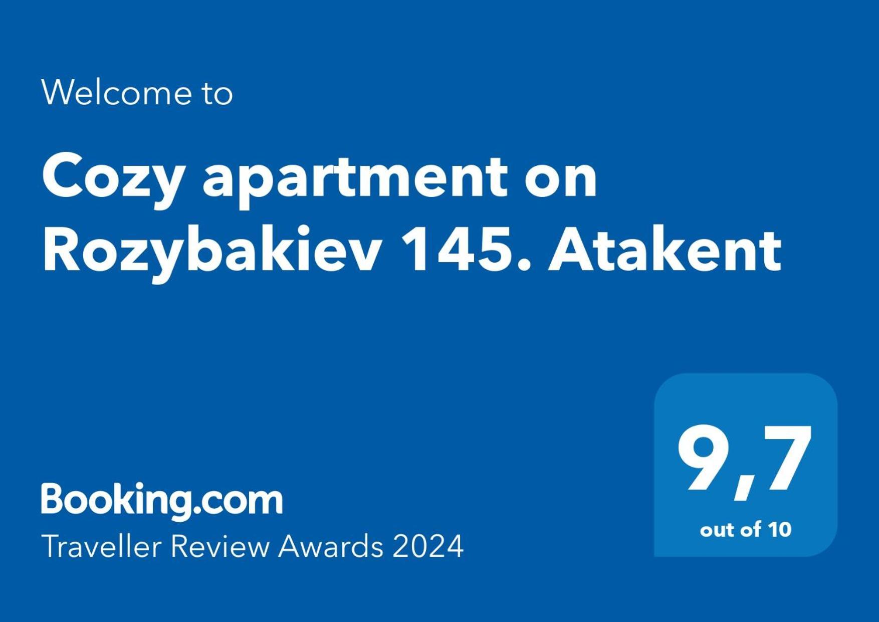 Cozy apartment on Rozybakiev 145. Atakent Alma-Ata Buitenkant foto